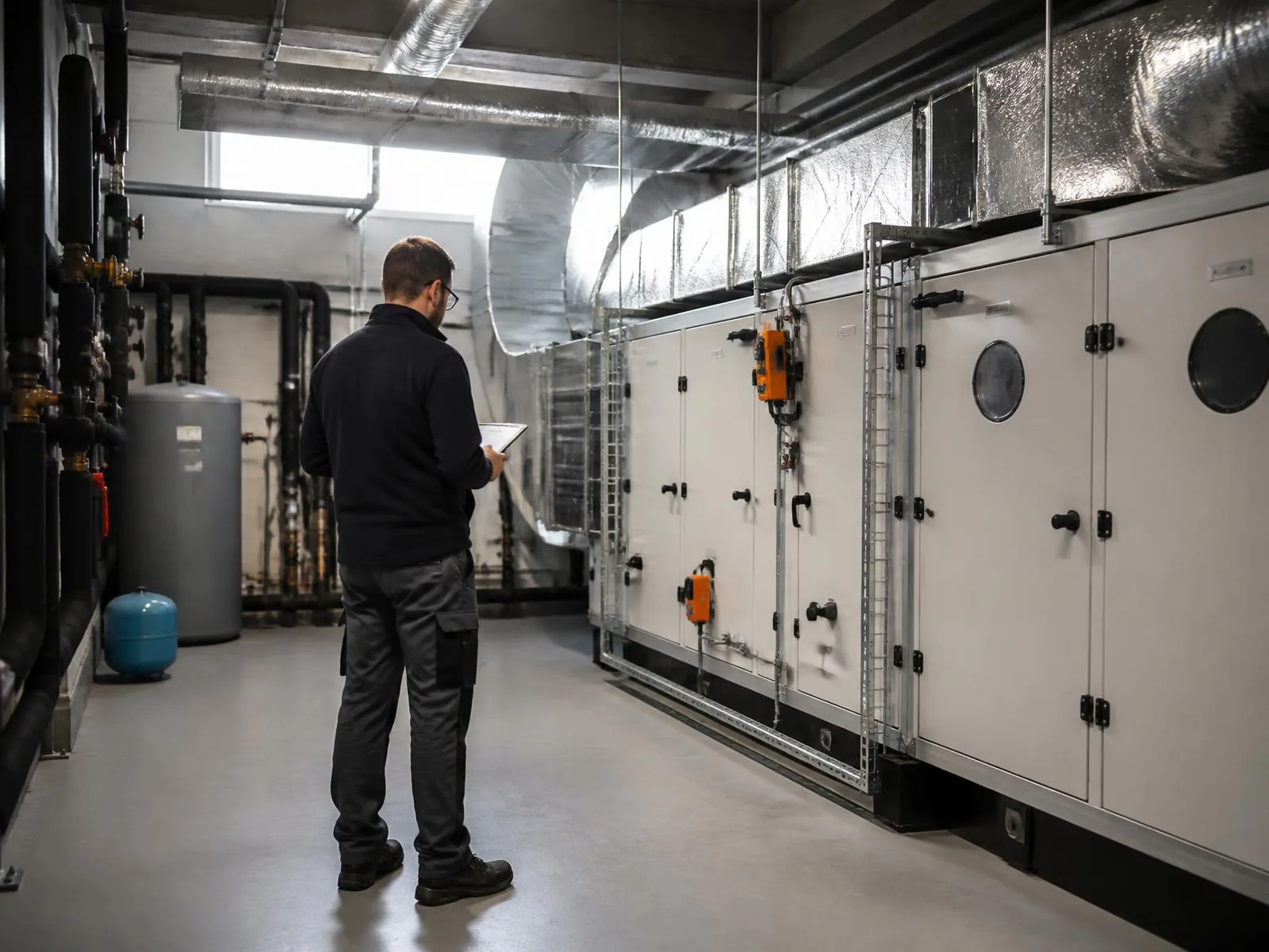 Technische inspectie in een niet-residentieel gebouw